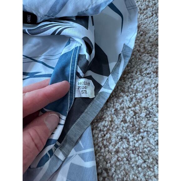 O'Neill Button Down short sleeve Shirt, Blue, size Med, Slim Fit, Cotton - Picture 7 of 8